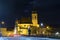 Photo of night streets in hungarian city Gyor