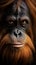 Photo of an Orangutan\\\'s Expressive Face\\\