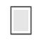 Photo picture frame on wall, vector white mockup or empty poster. Empty photo frame mockup for pictures or photograph