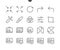 Photo Pixel Perfect Well-crafted Vector Thin Line Icons