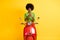 Photo portrait of young brunette african american woman in casual outfit on red motorbike holding cellphone staring in