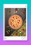 Photo of prepared tasty pizza for blog food blogging social media concept food hunter review vertical