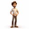 Photo-realistic 3d Render Cartoon Of David: Playful And Youthful Character