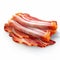Photo Realistic Bacon Slices On White Background