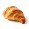 Photo-realistic Croissant On White Background: A Bold Chromaticity Masterpiece