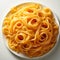 Photo Realistic White Plate With Yellow Pasta - Contest Winner