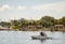 Photo of a senior couple boating in St Petersburg Florida USA