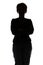 Photo of silhouette adult woman