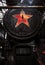 Photo of a soviet symbol on a train