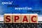 photo on spac special purpose acquisition company theme. wooden cubes with the abbreviation `spac`