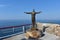 A photo of the statue of Juan Gabriel in Sinfonia del mar