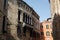 Photo of the street in Venice with historical facades