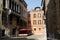 Photo of the street in Venice with historical facades