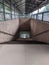 photo of the subway crossing people at the train station