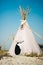 A photo of a tipi