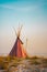 A photo of a tipi