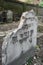 Photo of tombstones in the historic Jewish cemetery at Brady Street, Whitechapel, East London UK.