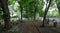 Photo of tombstones in the historic Jewish cemetery at Brady Street, Whitechapel, East London UK.