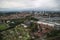 Photo of top view on city from Atomium in Brussels