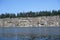 Photo of the towering sandstone cliffs of Valdes Island and the nesting seabird colonies in the gulf islands, british columbia