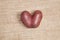 Photo of an ugly heart-shaped potato