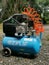 Photo of used single phase 2HP electric air compressor.