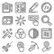 Photo and Video Editor Icons Set. Vector