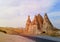 Photo views of the Cappadocia fortress Uchisar