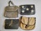 photo of woman sling bags in different styles in vintage background