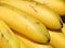 Photo of yellow banana background