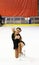 Photo6. A beautiful girl. A lover of skating. In a black elegant dress.