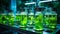 Photobioreactor in laboratory, algae biofuel industry