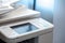 Photocopier machine in office building