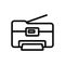 Photocopier office device icon vector outline illustration