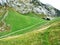 Photogenic pastures and hills of the Alpstein mountain range