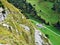 Photogenic pastures and hills of the Alpstein mountain range