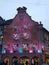 Photograph of decorations and ornaments on the storefronts of Strasbourg houses for the Christmas holidays