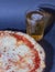 photograph depicting one of the most famous Italian pizzas, the first is said, created for the queen margherita in Naples