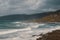 Photograph of the rugged coastline along the Great Ocean Road in Australia