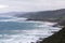 Photograph of the rugged coastline along the Great Ocean Road in Australia