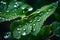 A Photograph showcasing the serene beauty of rain-kissed foliage