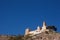 Photograph taken from below the Cullera castle in the province of Valencia, Spain. In the image there is space for texts