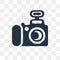 Photograph vector icon isolated on transparent background, Photo