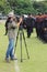 Photographer beard with police.