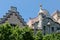 Photographer on Casa Batlo Skyline Barcelona in Barcelona on June 1, 2006. Two unidentified