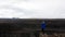 Photographer at Gullfoss Waterfall