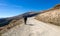 Photographer hiking on the Hoosier Pass