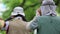 Photographer photographing the nature in the Daan Forest Park of Taiwan