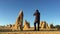 Photographer photographing the Pinnacle desert