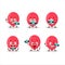 Photographer profession emoticon with red balloon cartoon character